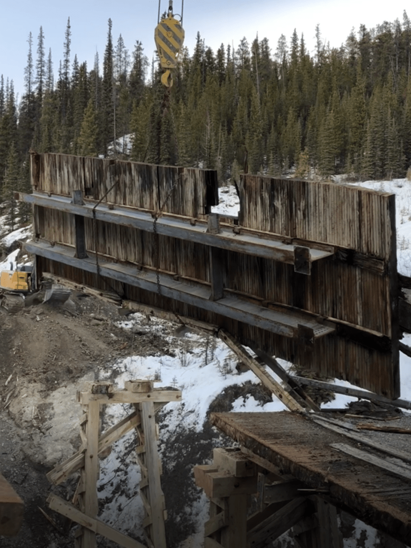 Industra Alaska Highway Deactivation Bridge Old bridge removal