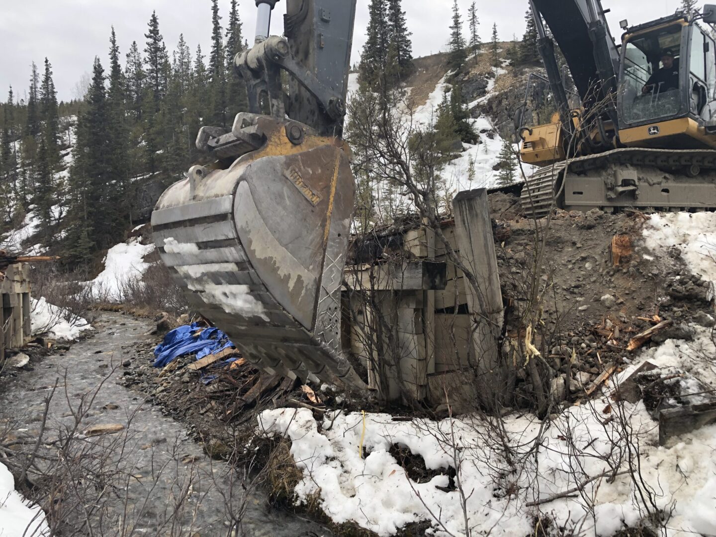 Industra Alaska Highway Deactivation Bridge Support Removal