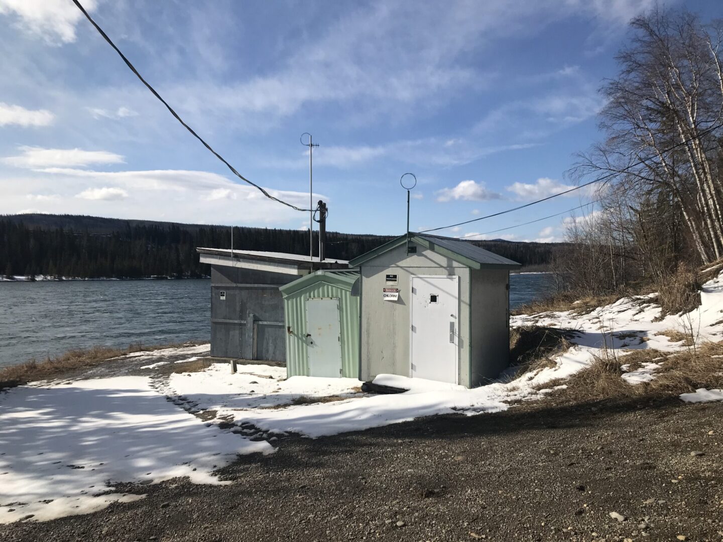Industra Hudson's Hope WTP Old river intake pump house
