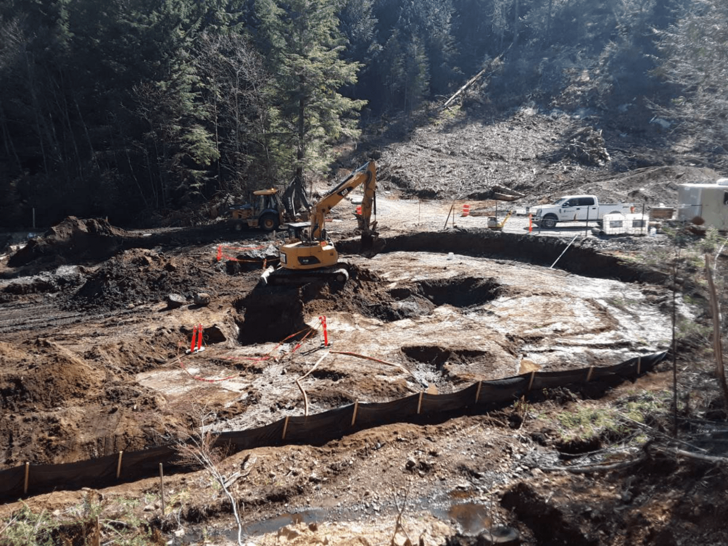 Industra Cove Bay WTP Bowen Island Excavation