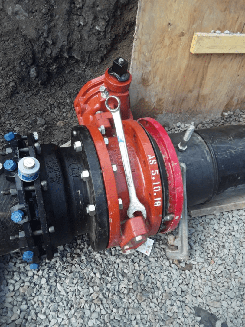Industra Cove Bay WTP Bowen Island Supply main connection