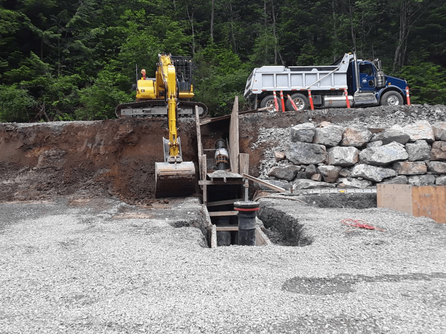 Industra Cove Bay WTP Bowen Island Vault to existing main