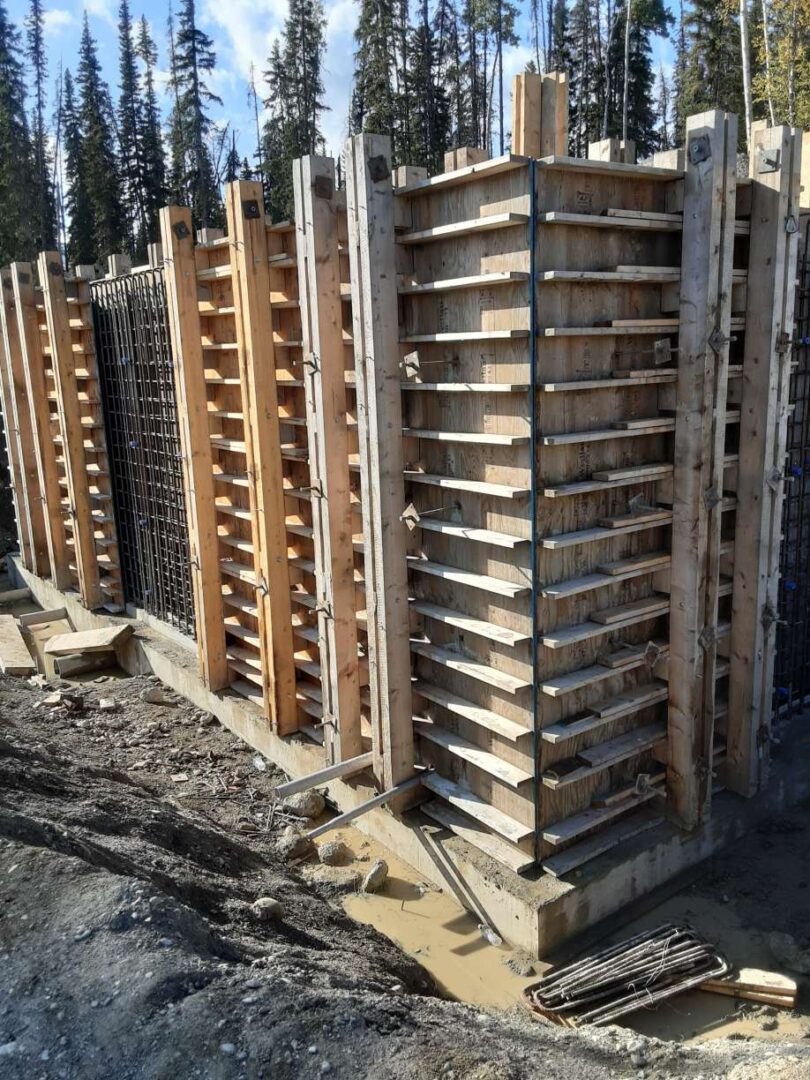 Industra Kwadacha Initial form work for reservoir