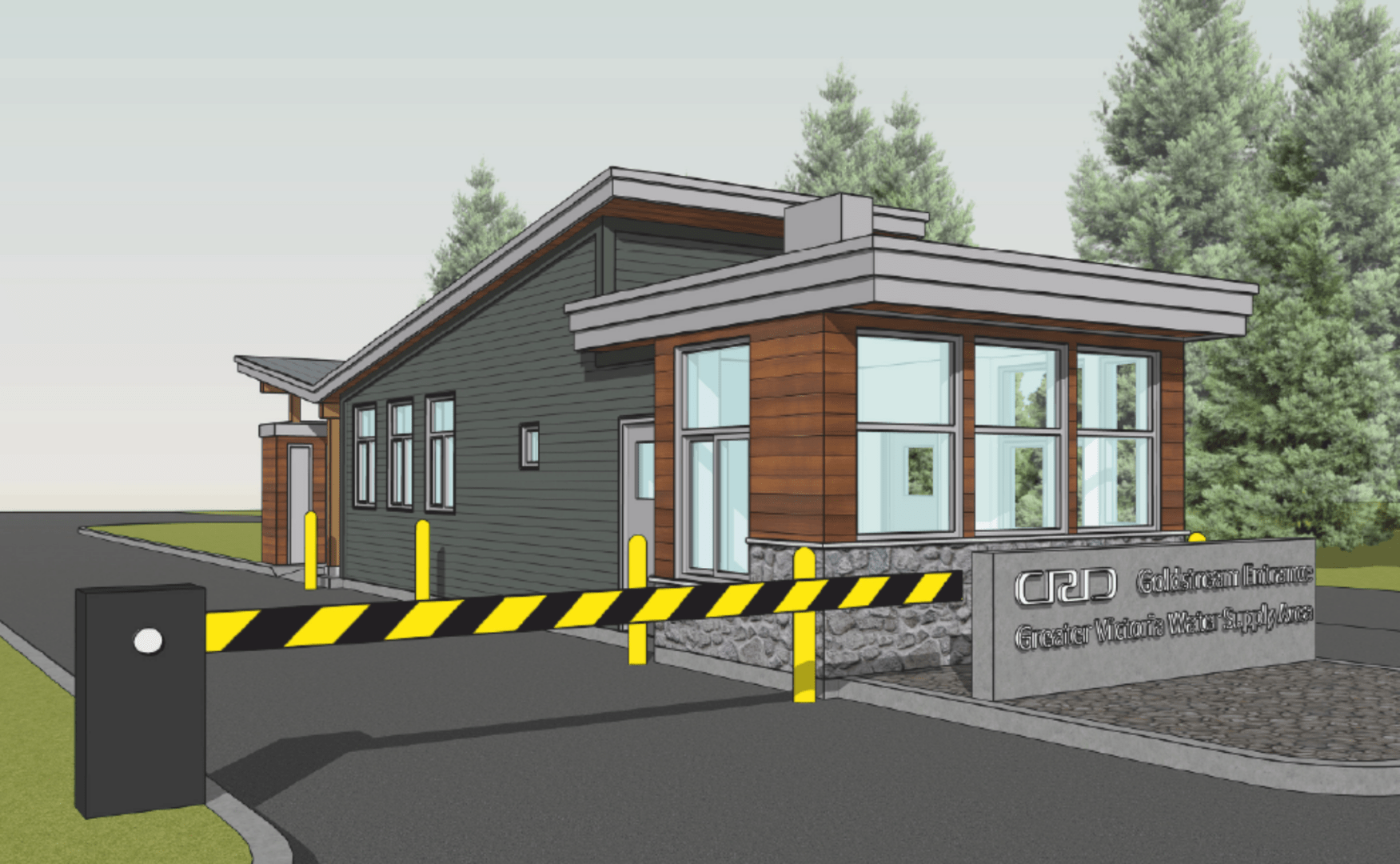 Industra Goldstream Gatehouse Rendering