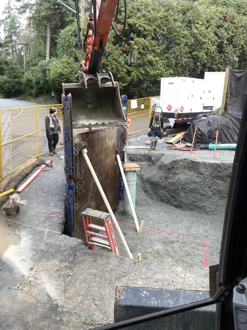 Professional construction equipment.