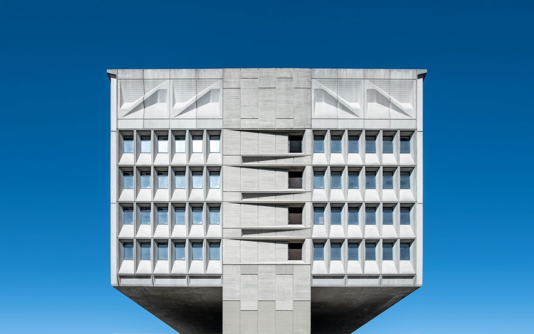 white and gray concrete building