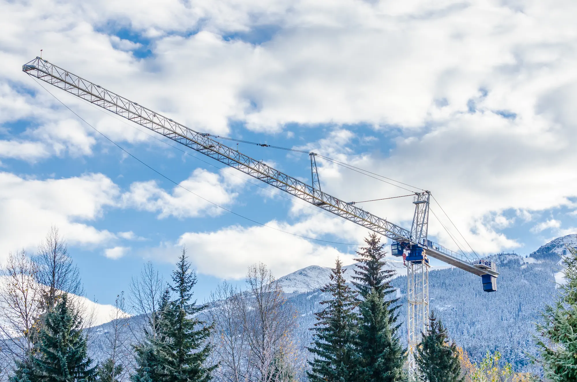 winter construction site
