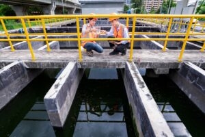 engineer at a waste water plant