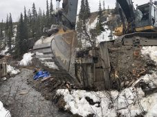 Industra Alaska Highway Deactivation Bridge Support Removal