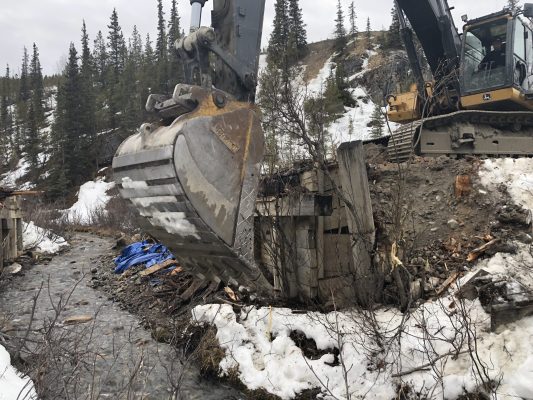 Industra Alaska Highway Deactivation Bridge Support Removal